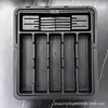 Expansión de Tres Vías Portátil para el Hogar Telescópico Mesa de Cocina Cubiertos Cuchillo, Tenedor y Cuchara Divisor Organizador Compartimento de Cajón Caja de Almacenamiento