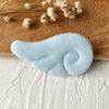 Alas de ángel de murciélago diablo con relieve de felpa de cuero sintético, hechas a mano, material de bricolaje, accesorios de decoración Lolita para abanicos