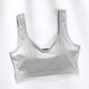 Ropa interior de seda de hielo con espalda hermosa para mujer, realce para busto pequeño, sin aro de acero, de una pieza, deportiva para correr, interior base, chaleco pequeño