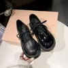 Sapatos Mocassins de Cadarço com Solado Grosso Mais Vendidos Femininos Novo Estilo Outono/Inverno 2026 Sapatos Single Britânicos Versáteis com Saias Sapatos de Couro Forrados com Lã Femininos