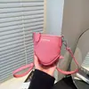 Bolso bandolera nuevo para mujer 2026, minibolso de mano de moda con patrón de lichi, color sólido, diseño simple, adecuado para llevar un teléfono y artículos pequeños