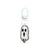 Llavero de Goma Suave de Fantasma de Halloween Dibujado Hebilla de Puerta en Forma de 8 en Forma de U Llavero Pinza de Langosta Figura de Muñeco Hebilla Colgante Adorno