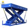 Plataforma elevadora de tijera personalizada, mesa grande, elevador hidráulico eléctrico, plataforma de carga y descarga, elevación pesada