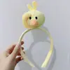 Faixa de cabeça fofa com orelhas de panda para lavar o rosto, faixa de cabeça de pelúcia de desenho animado com coroa alta para mulheres, faixa para maquiagem e lavar o cabelo, acessório de cabelo