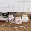 Mini Bolsa Decorativa para Meninas, Bolsa Transversal Estilosa e Fashion, Nova Versão Coreana 2026, Bolsa de Fone de Ouvido de Laço de Nicho para Pais e Filhos