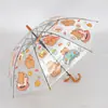 Paraguas Infantil de Dibujos Animados a Prueba de Viento Sanrio, Paraguas de Doble Propósito Automático Impermeable para el Sol, Paraguas de Mango Recto a Prueba de Lluvia