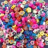 Cross-border diy contas cerâmica macia acessórios artesanais polímero argila fruta lábios de animais flor contas macias joias