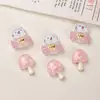 Accesorios de Resina DIY de Dibujos Animados Adornos Brillo Fino Dulce Hongo Pelo de Gato Pinzas para el Pelo Fundas de Teléfono Hebillas de Zapatos Llaveros Colgantes Accesorios