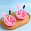 Tigela para Máscara Quatro em Um Kit de Beleza DIY Ferramenta para Máscara Conjunto Conveniente Feito à Mão Tigela para Máscara