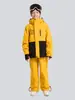 Conjunto de Traje de Esquí Kuangjian para Niños y Niñas, Impermeable y Cálido de Invierno para Exteriores, Espesado, Ropa para Snowboard y Esquí