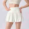 Falda Floral, Falda de Tenis, Falda Cómoda con Forro y Características Antiexposición, Falda de Cintura Alta Adelgazante, Falda Deportiva de Yoga Falsa de Dos Piezas