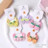 Gomas para el pelo estilo coreano en paquete de tarjeta con código de barras, Accesorios para el pelo de supermercado para mujer, Bandas elásticas gruesas de alta elasticidad, Anillos para el pelo sin marcas, Elásticos para coleta alta