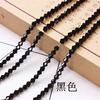 Cuentas de diamante de cristal de 3/4/6 mm, cuentas puntiagudas sueltas de dos puntas, accesorios para el cabello hechos a mano para bricolaje, accesorios al por mayor