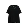 Preço Especial Liquidação Sem Devoluções/Trocas Camiseta da Marca da Moda para Homens e Mulheres Algodão Puro Manga Curta Decoração de Gola Solta Camada Base de Verão T272