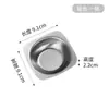 Prato de Condimento Estilo Coreano de Aço Inoxidável Espessado Prato Dourado para Molho Prato de Condimento para Fondue Prato de Molho Utensílios de Churrasco Compartimento Duplo Compartimento Triplo