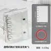 Almacenamiento de Uñas Fresco y Elegante con Doble Cremallera Seleccionado Cuidadosamente Libro Transparente de PVC para Colección de Uñas Álbum de Mini Almacenamiento Desmontable de Hojas Sueltas