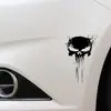 Pegatinas de calavera con sangre de AliExpress para coche, pegatinas reflectantes decorativas, con diseño de calavera de terror y salpicaduras de sangre.
