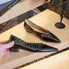 Zapatos bajos de cuero plisados de punta fina, nueva moda de verano 2026, zapatos de tacón bajo de cuero suave, zapatos de mujer de alta gama con un toque de sofisticación