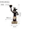 Estatueta Criativa de Gato Egípcio Exótico Artesanato de Resina, Suportes de Livro Decorativos Práticos, Castiçais, Presentes Decorativos Suaves