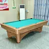 Mesa de Billar para Uso Doméstico, Plegable, Estilo Americano y Chino, Mesa Estándar de Bola Ocho Negra, Se Puede Convertir a Mesa de Ping Pong, Patas de Hierro, Nivel Ajustable, para Adultos