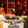 24 Piezas de Adornos Colgantes de Madera de Halloween con Cuerda Decoración para Decoración de Halloween en Casa Interior y Exterior Colgantes