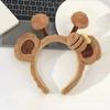 Otoño e Invierno Nuevo Diadema de Felpa de Oso Fresa para Lavar la Cara, Diadema de Presión para el Cabello, Linda Diadema, Accesorios para el Cabello de Oso Peludo para Mujer