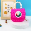Bolso Bandolera Vanguardia para Hombro Niños Bandolera Bolso de Mano Perla Burbuja Bolso Bandolera de Silicona para Hombro Bolso Gelatina