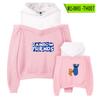 Juego Más Vendido RainbowFriends Sudadera Periférica de Rainbow friends para Mujer con Tirante Off-shoulder Sudadera con Capucha Falsa de Dos Piezas