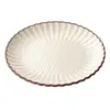 Plato de Melamina Xiangyuanmei Plato para Comida Occidental Plato para Bistec Pasta Plato para Ensalada de Frutas Plato con Encaje Plato para Guarnición de Restaurante de Hot Pot