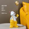 Yifang Hecho a Mano Hogar Adornos de Globos Oso Violento Decoración de Habitación Bandeja Almacenamiento de Invitados Regalos de Inauguración