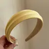 Diadema de Satén de Seda Texturizada de Caña Alta para Mujer, Diadema Versátil de Primavera y Verano, Accesorio para el Cabello Moderno y Elegante