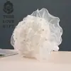 Encaje de flor de rosa estilo europeo creativo para sostener flores ceremonia de boda regalo de amor ramo flores artificiales hechas a mano