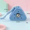 Bolsa de Silicone com Furo Estilo Desenho Animado Mini Carteira de Moedas Bolsa de Cosméticos DIY Bolsa para Fones de Ouvido Pingente de Chaveiro Presente
