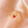 [Produtos de cobre] Coreia do Sul zircônia incrustada de diamantes design de nicho aberto moda simples coleção de anéis anel mulheres
