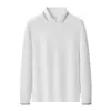 Camisa Polo Jin An de Manga Larga con Cuello de Solapa Unisex Corporativa Ligera para Negocios y Viajes Diarios Versátil Cultural