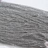 Venta al por mayor de fábrica, collar de cuerda de cuero negro, colgante de cristal, accesorios de cuerda, bricolaje, cuerda tejida simple