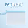 Bolsa con cremallera A4 cremallera esmerilada piel de TPU translúcida bolsa para archivos con tacto de piel material A5 bolsa para facturas carpeta de trabajo