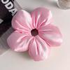 Goma para el pelo a rayas estilo coreano, scrunchie grande de alta gama, linda cuerda para el pelo, banda elástica de alta elasticidad, accesorio para la cabeza de cuero.