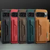 Adecuado para Funda de Teléfono Móvil Google Pixel 11Proxl, Porta Tarjetas Google9, Funda Protectora de Cuero Magnética Dos en Uno