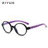 Nuevas gafas de moda redondas retro anti-luz azul para niños, montura bonita para bebés, gafas para miopía antirradiación de color caramelo