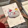 Pingente de pelúcia de gato da sorte de Ano Novo, pequenos acessórios de cabelo de gato, presilhas de cabelo, acessórios de vestuário, chaveiros, brinquedos pequenos e enfeites para pendurar