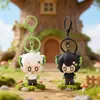 Demonio Gato Pequeño de Ojos Estrellados Luo Xiaohei Colgante Llavero Yiwu Pequeño Artículo Creativo Pequeño Regalo Decoración Mochila Venta al por Mayor