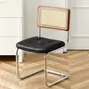 Silla de ratán silla nórdica de madera maciza para el hogar silla de comedor de diseño silla de segunda mano silla网红 cafetería hotel ocio silla ins