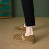 Zapatos Casuales Retro Birkenstock Zhr para Mujer Otoño Nuevo Planos de una Sola Pierna Suela Suave Zapatos Versátiles Perezosos de Frijol