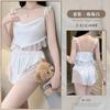 Hermoso Gasa Nuevo Estilo Lujuria Pijama de Tirantes Conjunto de Dos Piezas Encaje Tul Ropa para Casa para Niñas en Stock
