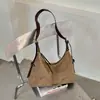 Bolso de Felpa Gamuzada para Mujer 2026 Nuevo de Moda Otoño Retro Milanesa para Viajes Diarios Bolso de Hombro Único Bolso Cruzado de Gran Capacidad