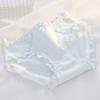 Ropa Interior Dulce Azul Fresco para Mujer Clase A Algodón Bebé 10A Entrepierna Antibacteriana Transpirable Cintura Media Calzones de Cadera para Niñas