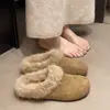Pantuflas Suaves Birkenstock para Mujer Ropa de Exterior 2026 Estilo Coreano Trendy Chic Invierno Nueva Llegada Algodón con Felpa Caliente Antideslizante