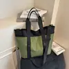 Bolsa de Tela Oxford para Mujer, Gran Capacidad, Nuevo Modelo 2026, Bolso de Hombro Cruzado Versátil de Verano, Bolso Tote Casual para Estudiante