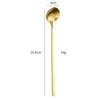 Colher Pequena de Aço Inoxidável Colher Flor Dourada Colher Redonda Pequena Colher de Cabeça Quadrada Colher para Misturar Café Colher de Sobremesa Colher Presente Criativo